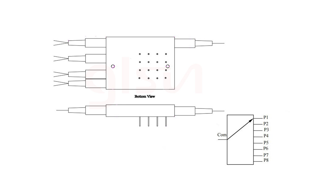 1x8 Magnet Optical Switch